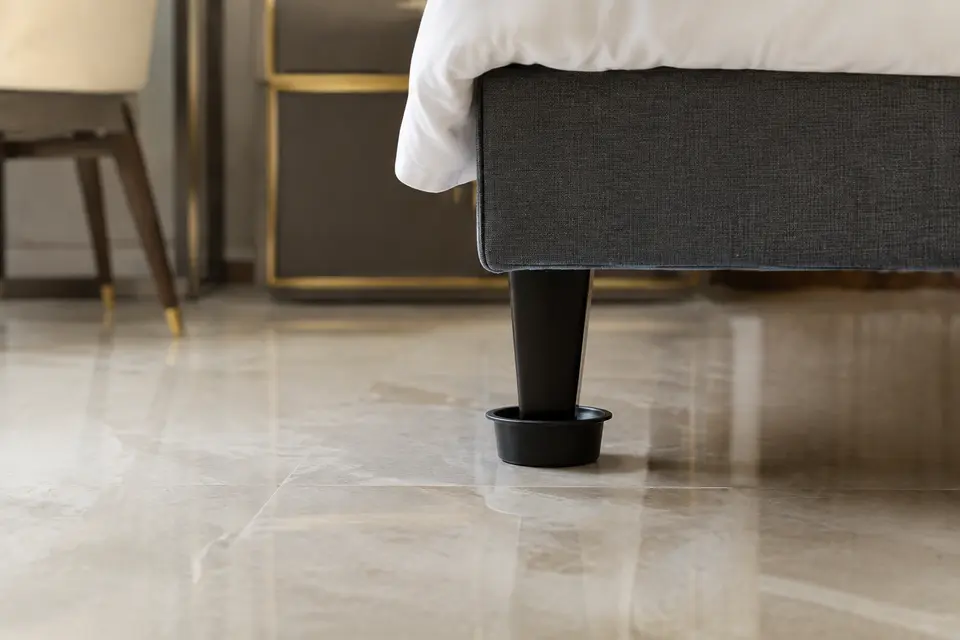 Furniture-Leg Monitor Furniture-Leg Monitor in a hospitality pest and bed bug control program