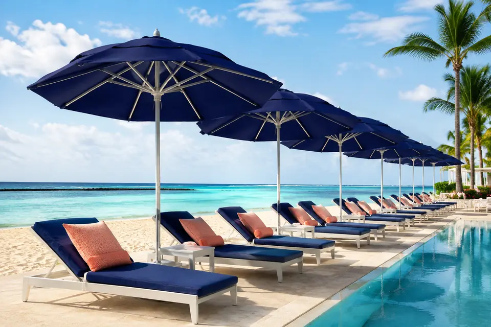 Beach Umbrellas for resorts, hotels, and aquatic facilities
