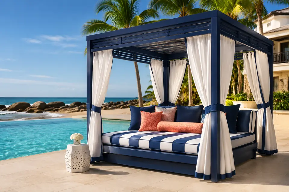 Cabanas for resorts, hotels, and aquatic facilities