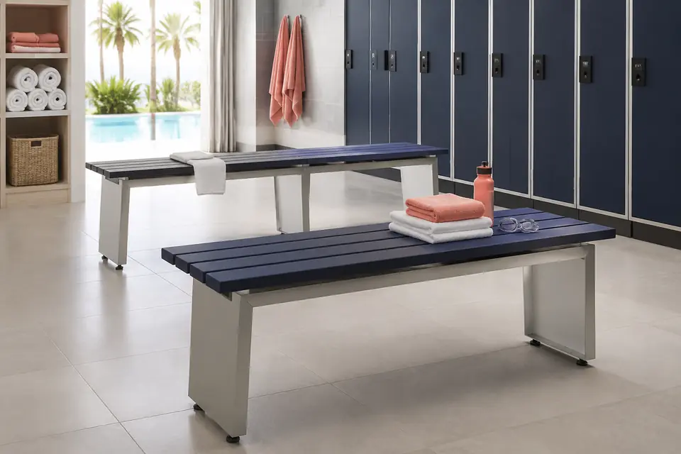Changing-Room Equipment & Lockers for resorts, hotels, and aquatic facilities