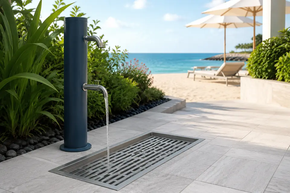 Foot-Wash Stations for resorts, hotels, and aquatic facilities