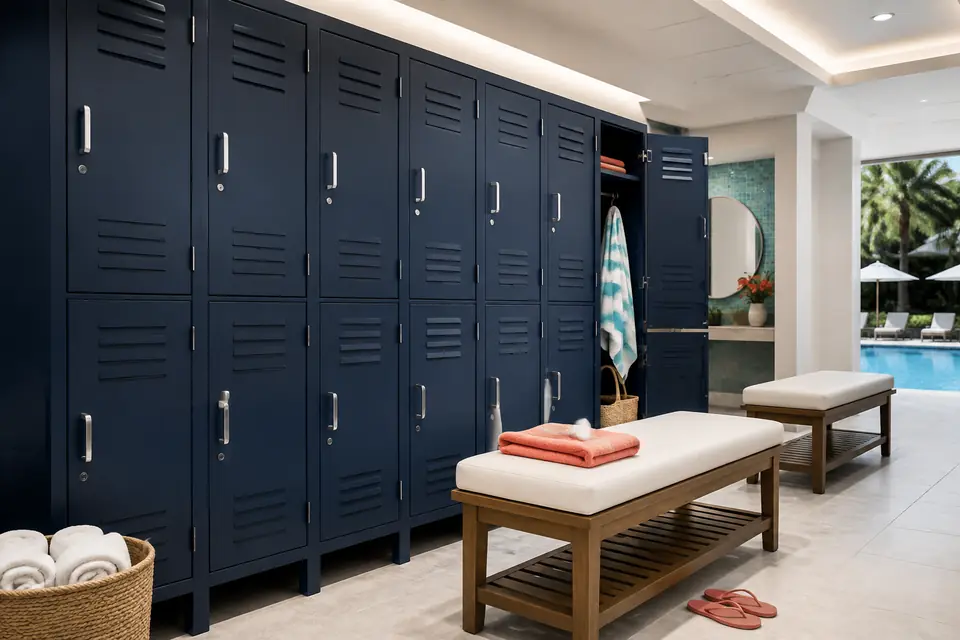 Pool Lockers for resorts, hotels, and aquatic facilities