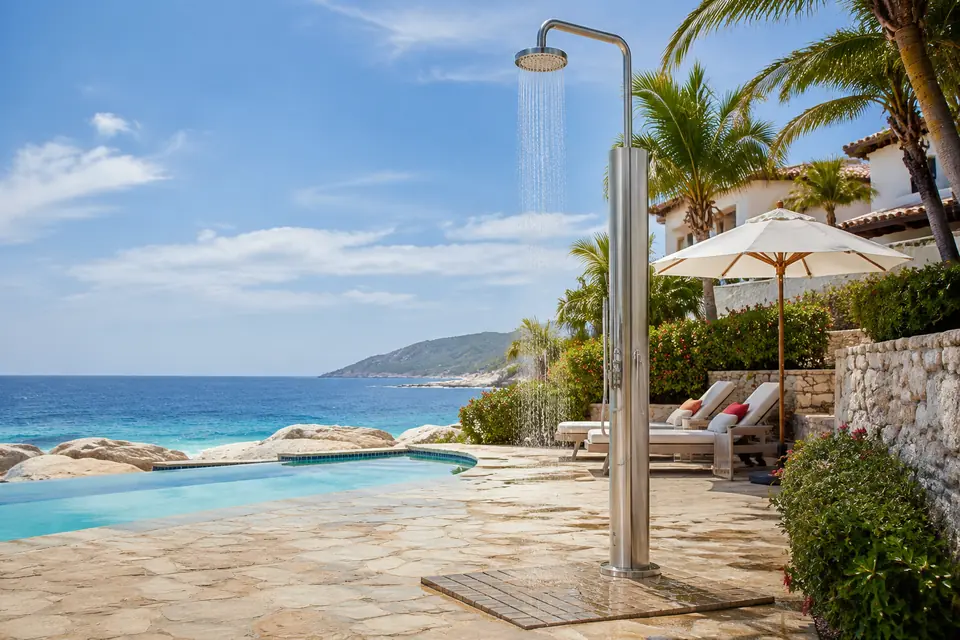 Poolside Showers for resorts, hotels, and aquatic facilities
