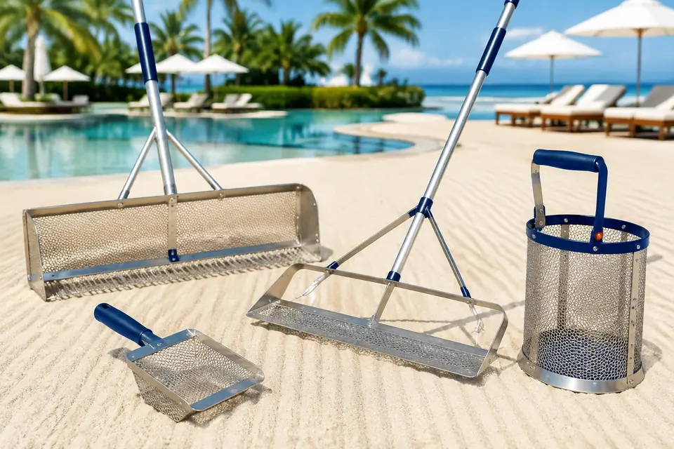 Sand-Cleaning Tools for resorts, hotels, and aquatic facilities