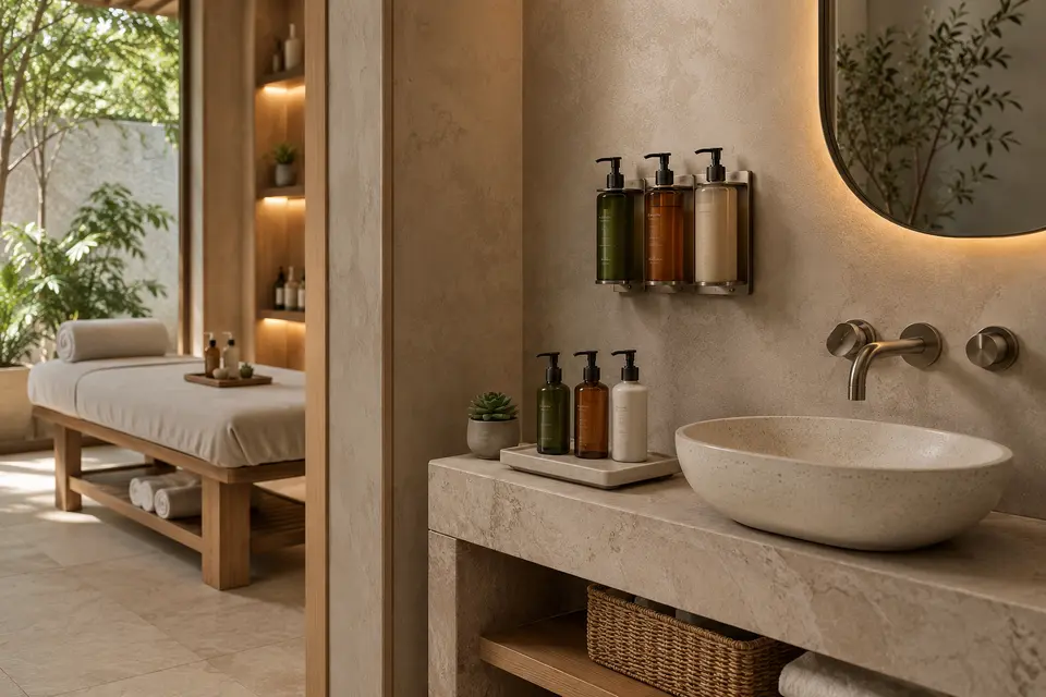 Product Dispensers for commercial spas, salons, and wellness properties