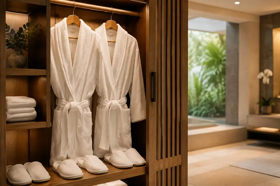 Spa Robes & Slippers for commercial spas, salons, and wellness properties