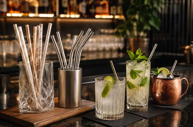 Paper & Metal Straws for hotels and hospitality properties