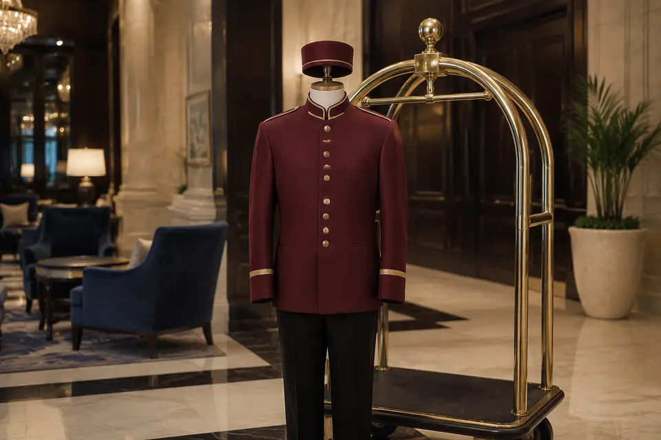 Bellman Uniforms for hotels and hospitality properties