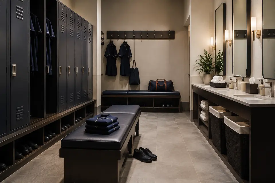 Locker-Room Equipment for hotels and hospitality properties