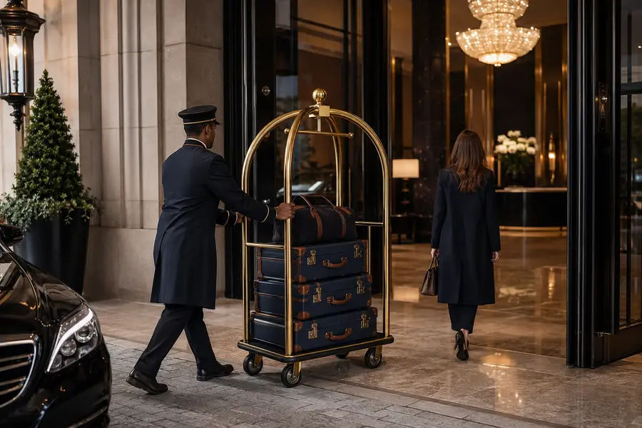 Luggage Transport Carts for hotel valet and transportation operations