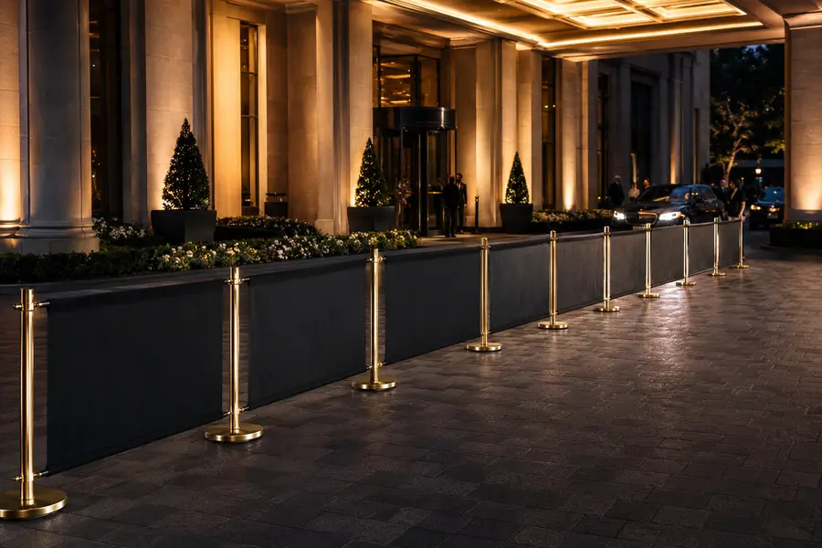 Portable Barriers for hotel valet and transportation operations