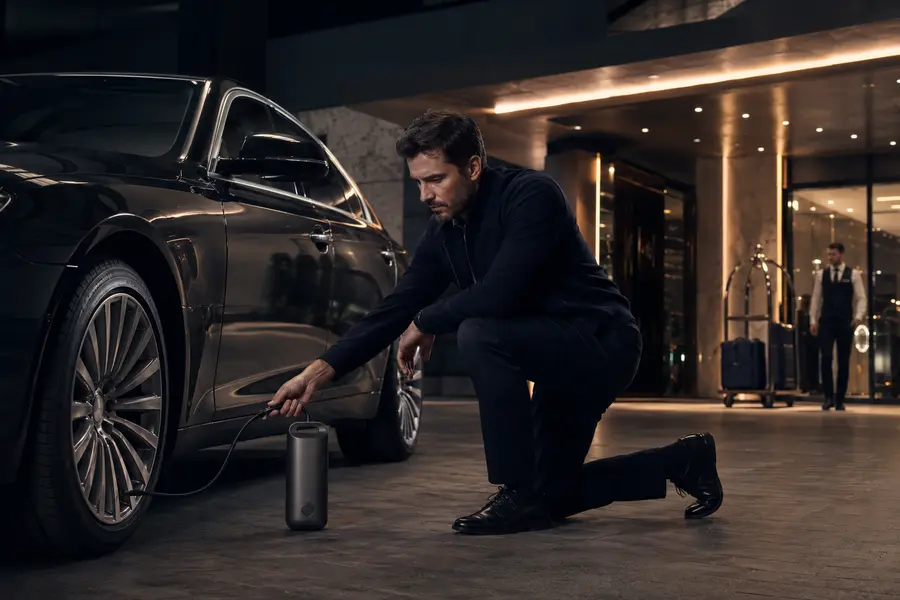 Tire Inflators for hotel valet and transportation operations