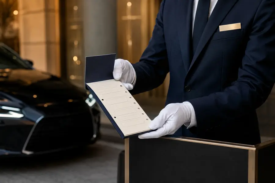 Valet Claim Tickets for hotel valet and transportation operations