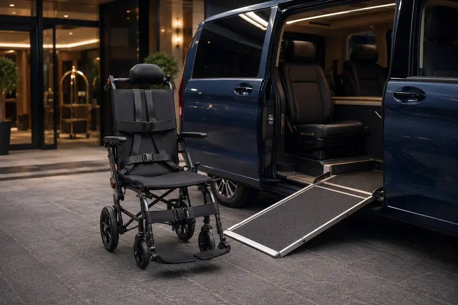 Wheelchair Transport Equipment for hotel valet and transportation operations