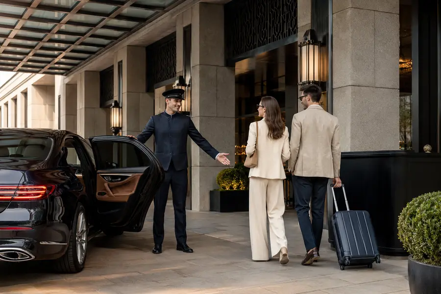 Daytime valet equipment setup