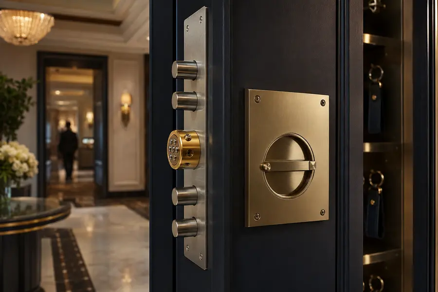 Locking hardware for valet key custody