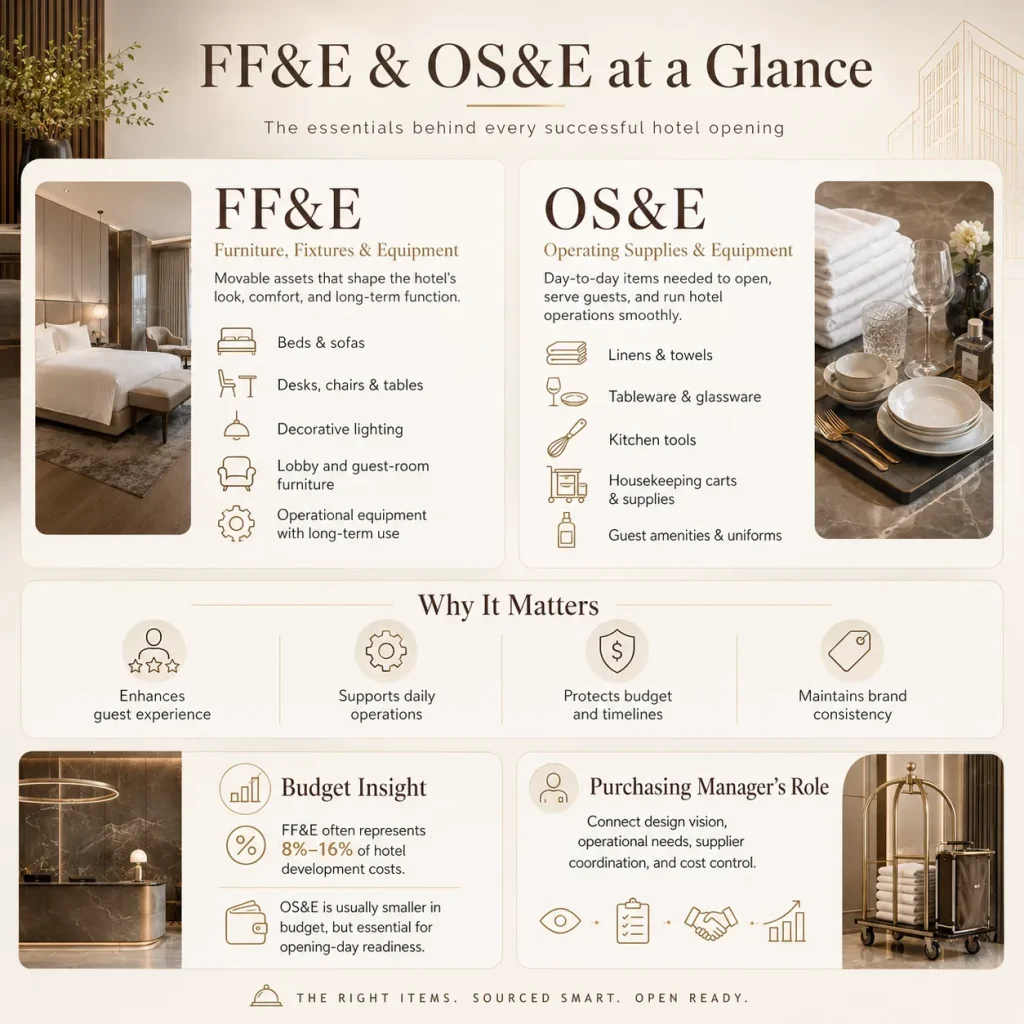 The Hidden Backbone of Hotel Development: Understanding FF&E and OS&E from the Start