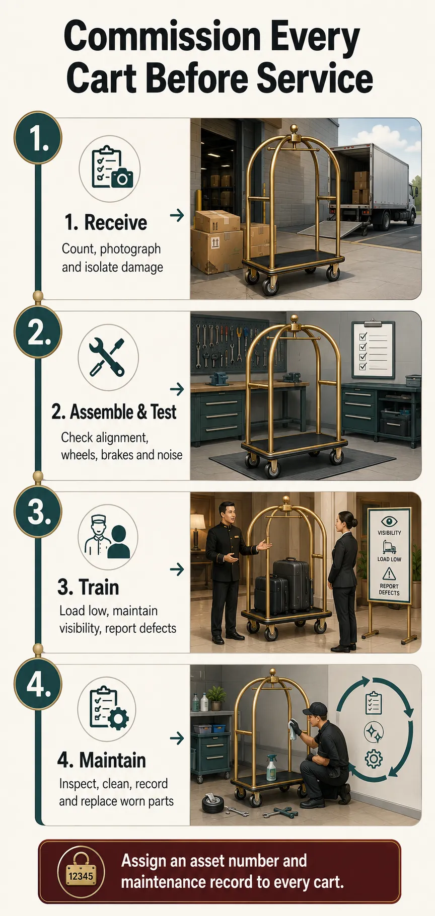 Receiving, Assembly, Training, and Maintenance