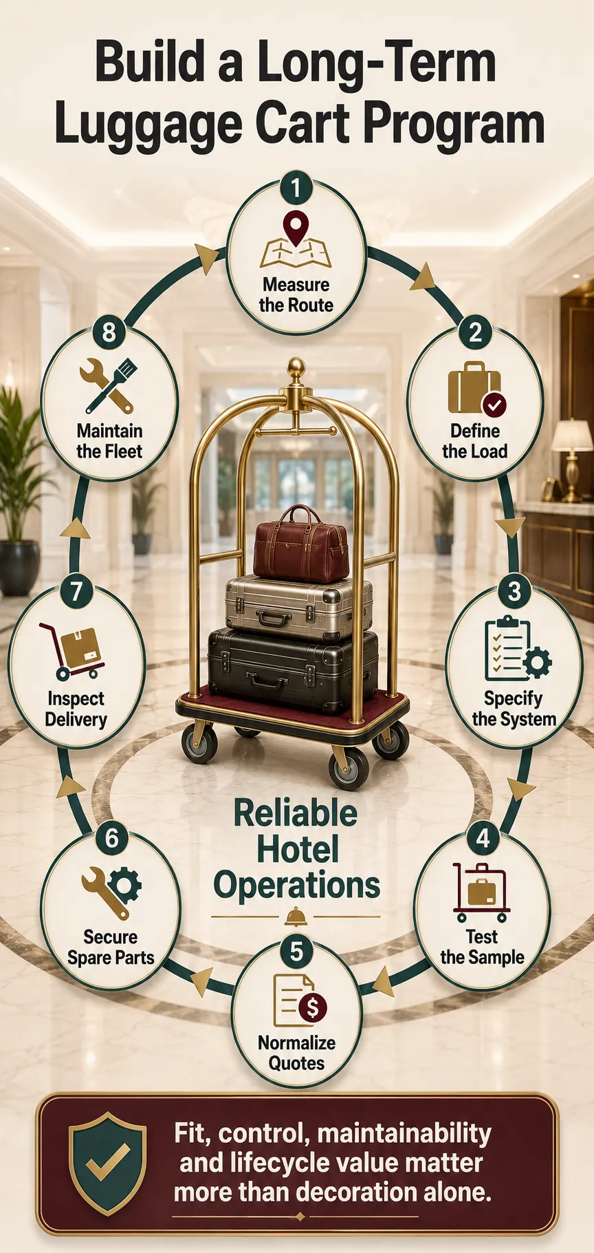 Build a Luggage Cart Program for Long-Term Operations