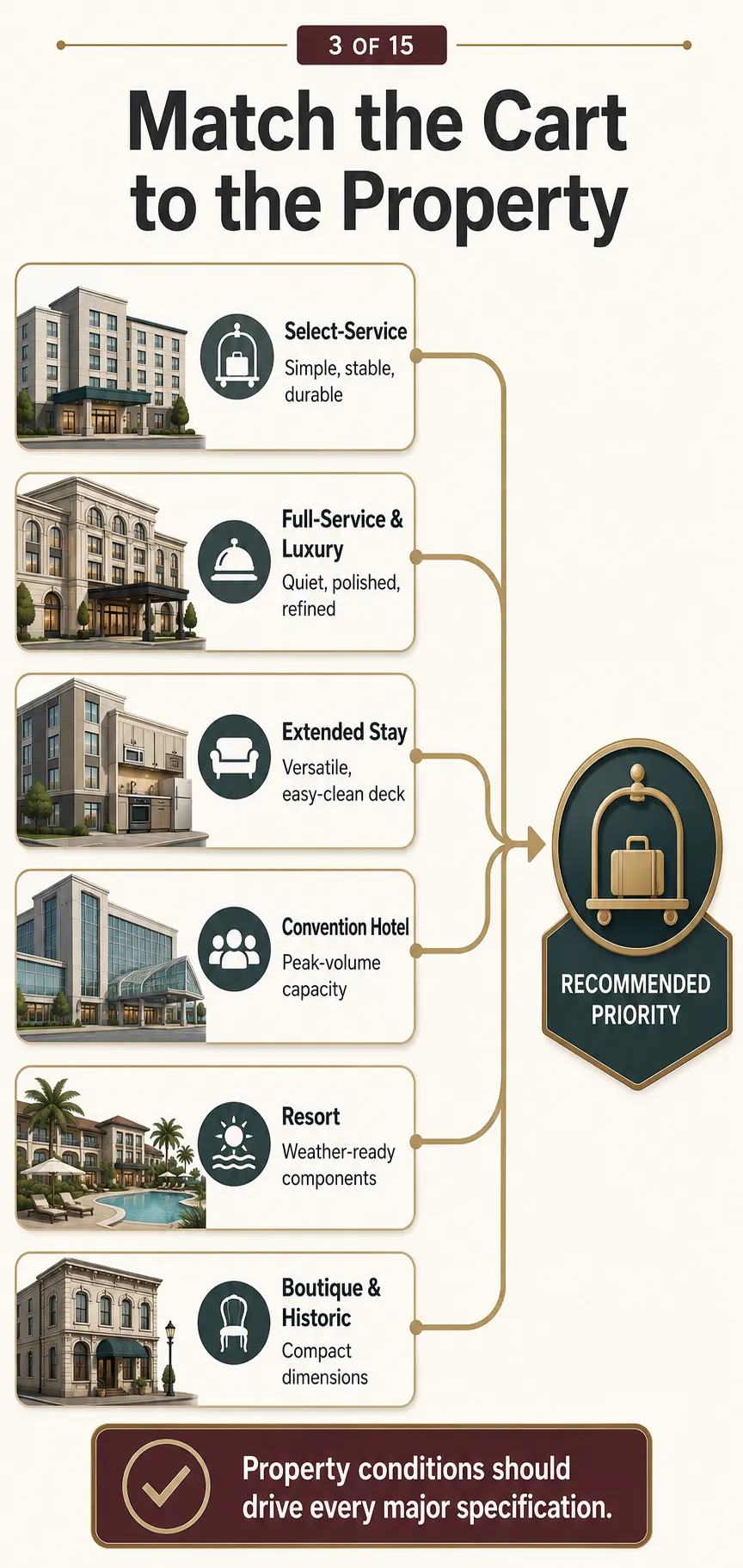 Match the Cart to the Property and Service Model