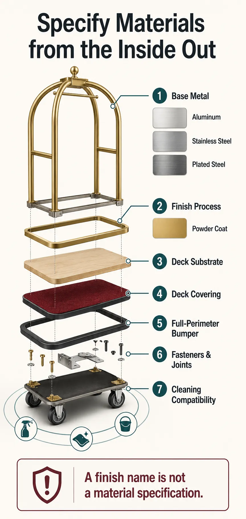 Frame Materials, Decks, Finishes, and Bumpers