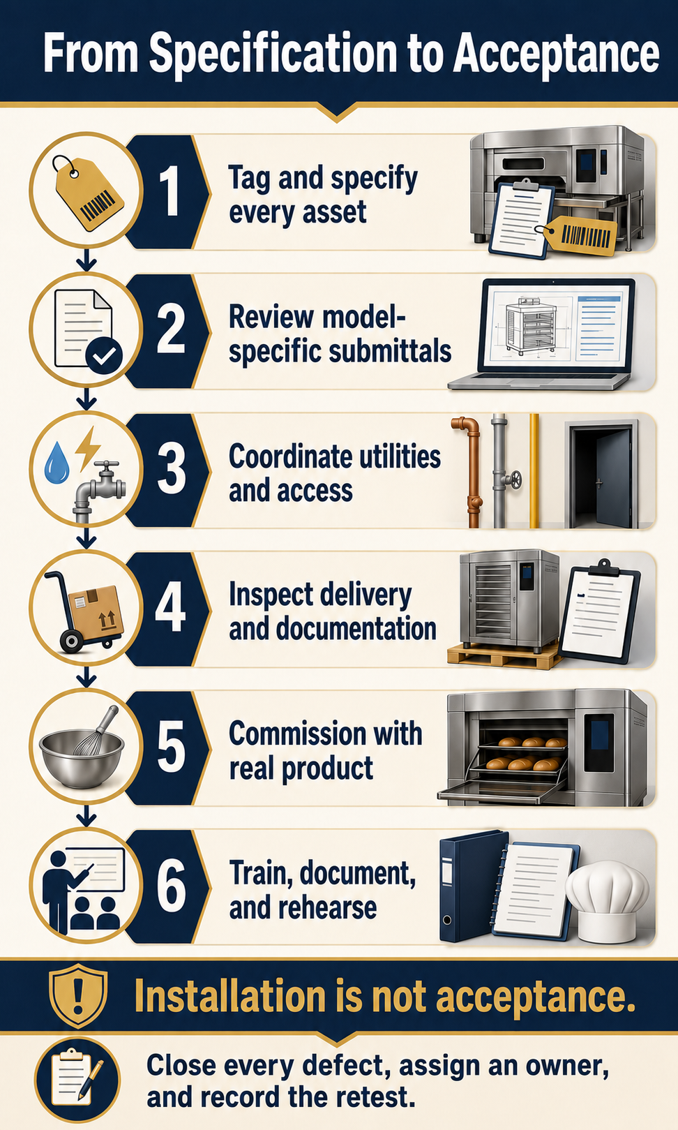 Procure, Install, and Commission the Bakery as One System Procure, Install, and Commission the Bakery as One System
