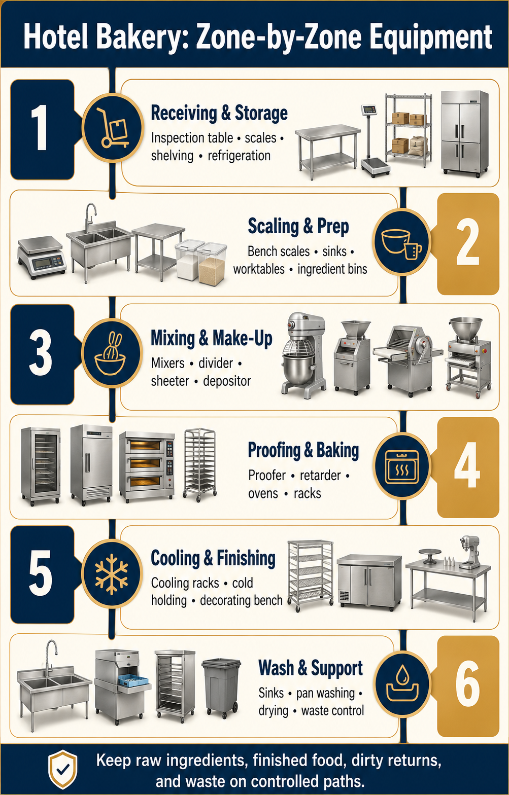 Use a Zone-by-Zone Hotel Bakery Equipment Checklist Use a Zone-by-Zone Hotel Bakery Equipment Checklist