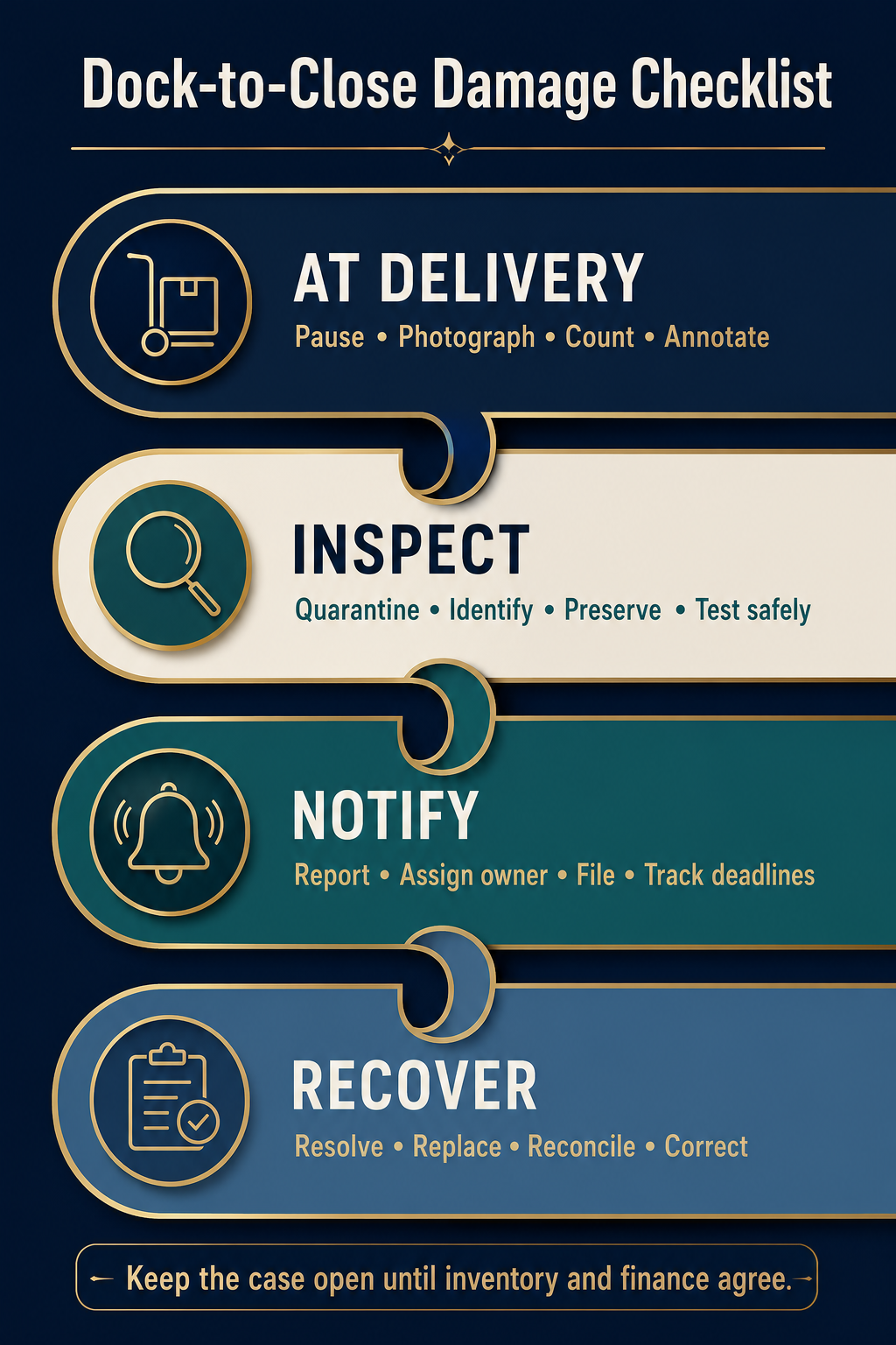 Hotel Supply Damage Response Checklist