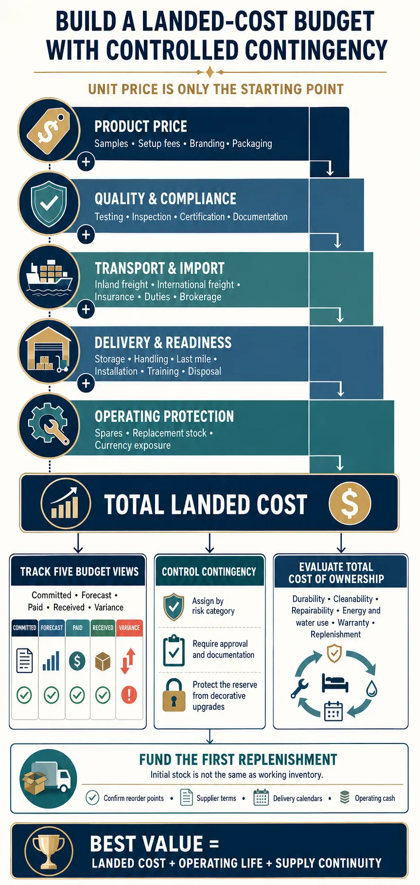 Build a Landed-Cost Budget With Controlled Contingency