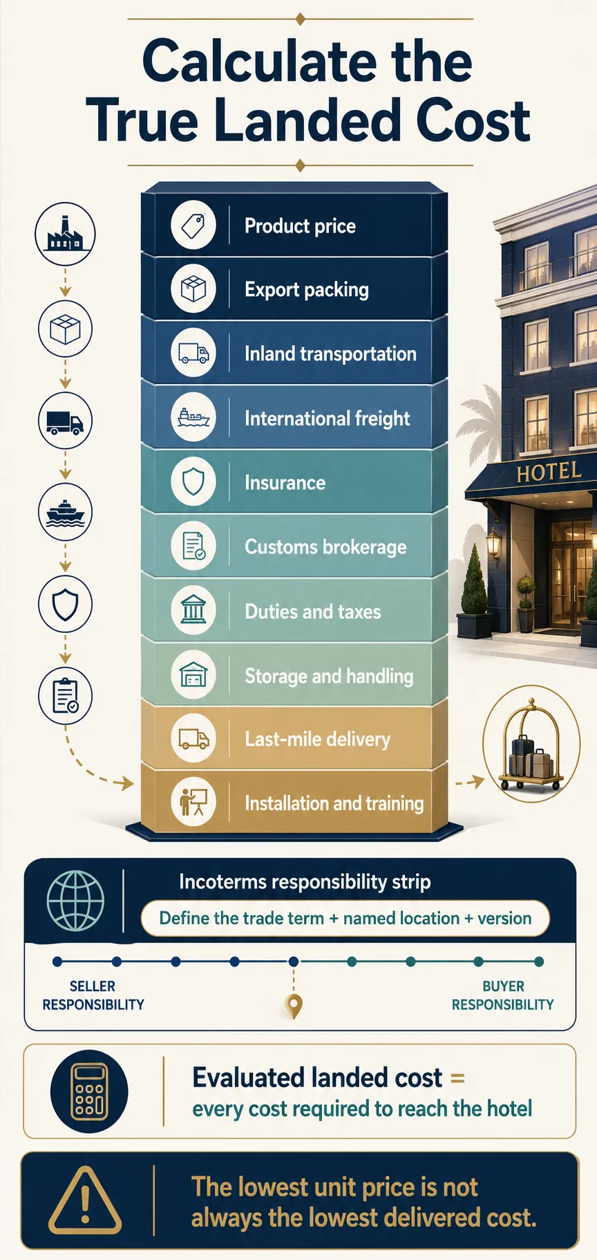 Capture Total Landed Cost and Logistics Responsibilities