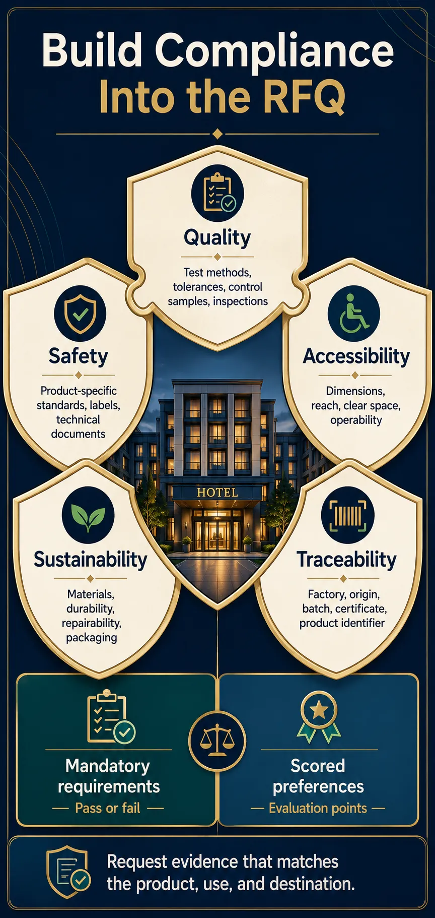 Add Quality, Safety, Accessibility, and Sustainability Requirements