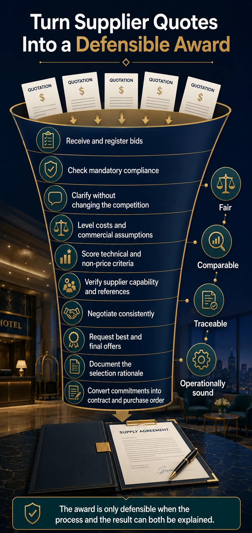 From Supplier Quotes to an Operationally Sound Award