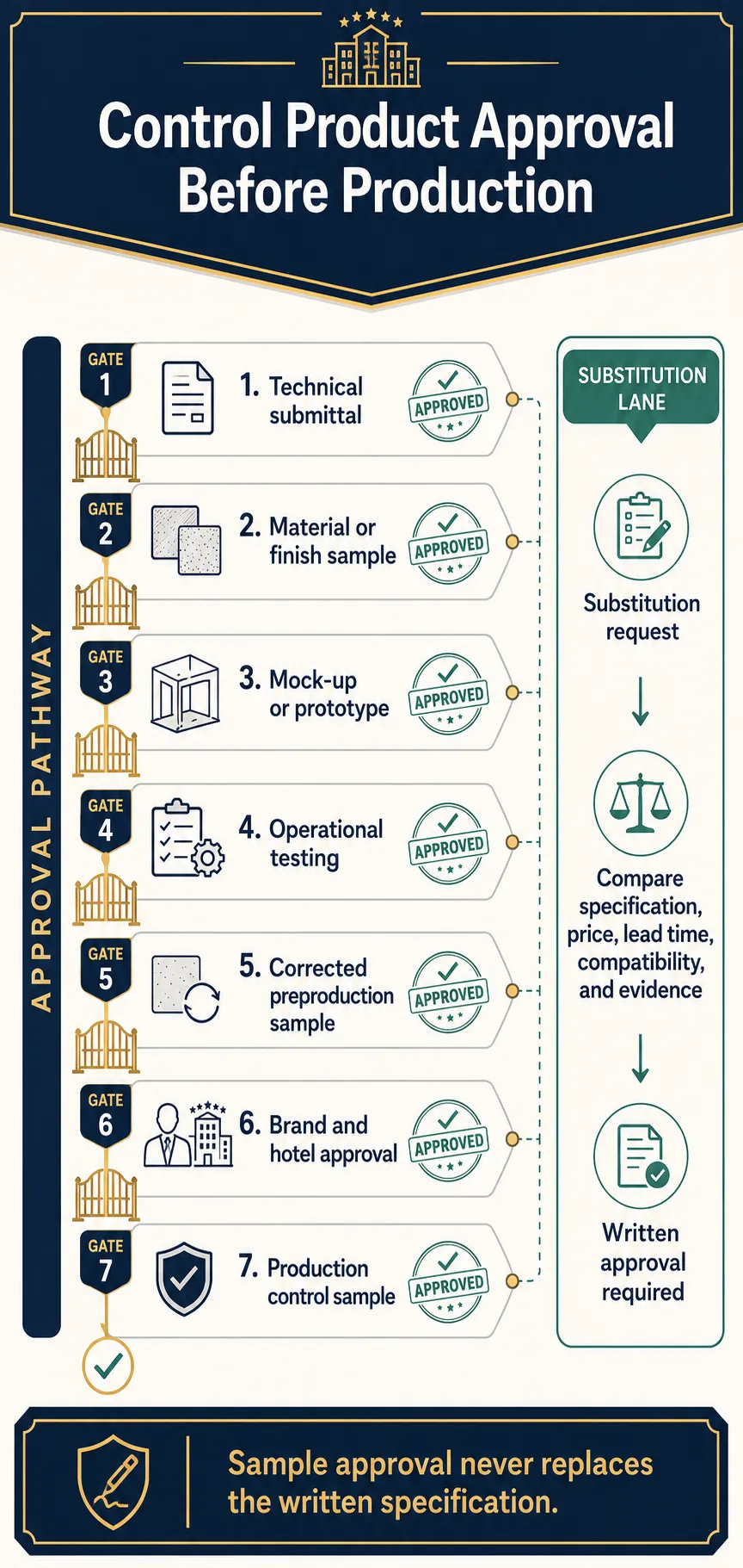 Control Samples, Mock-Ups, Testing, and Substitutions