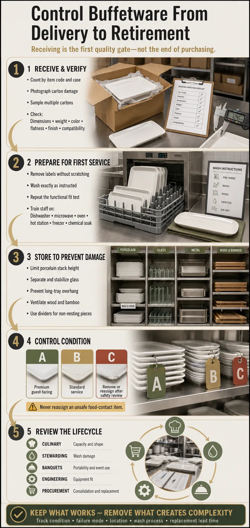 Receiving, Storage, Care, and Lifecycle Control