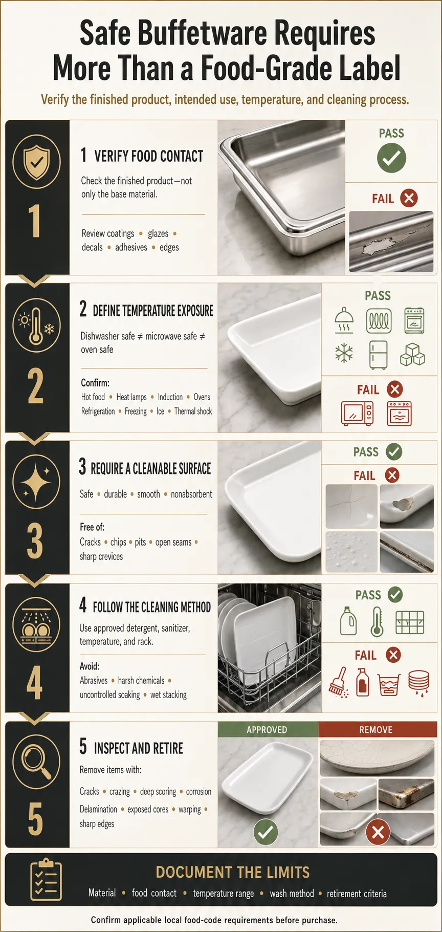 Food Safety, Temperature, and Cleaning Requirements
