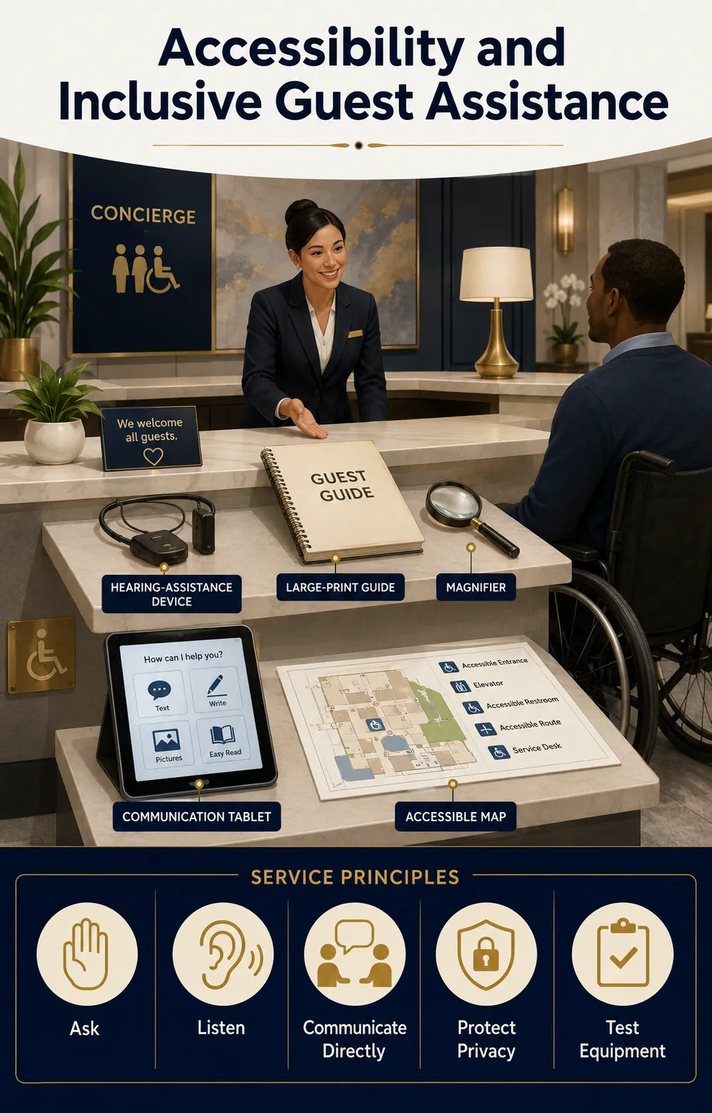 Accessibility, Inclusive Communication, and Assistance Supplies