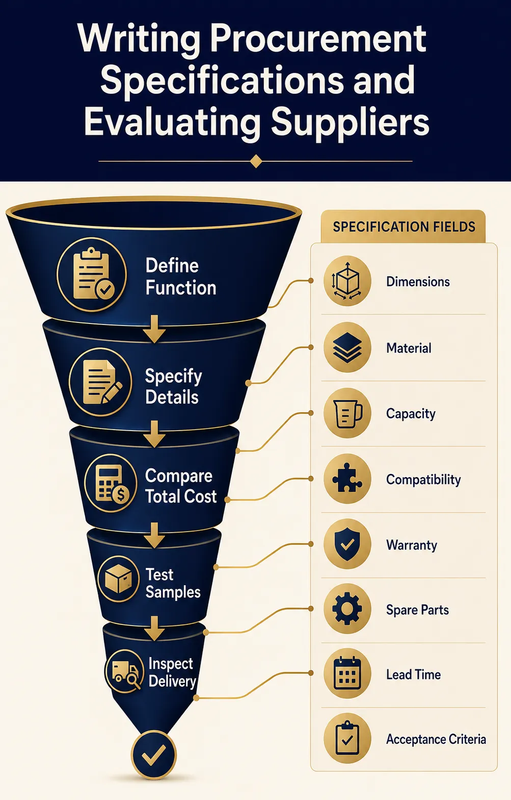 Writing Procurement Specifications and Evaluating Suppliers