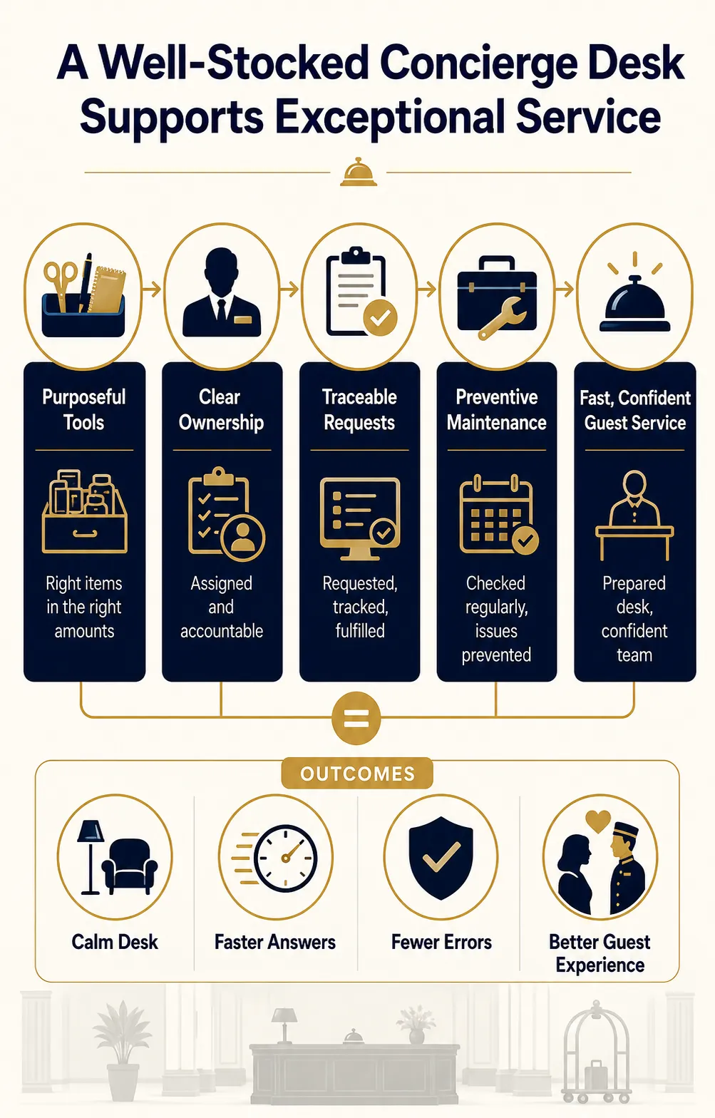 A Well-Stocked Concierge Desk That Supports Exceptional Service