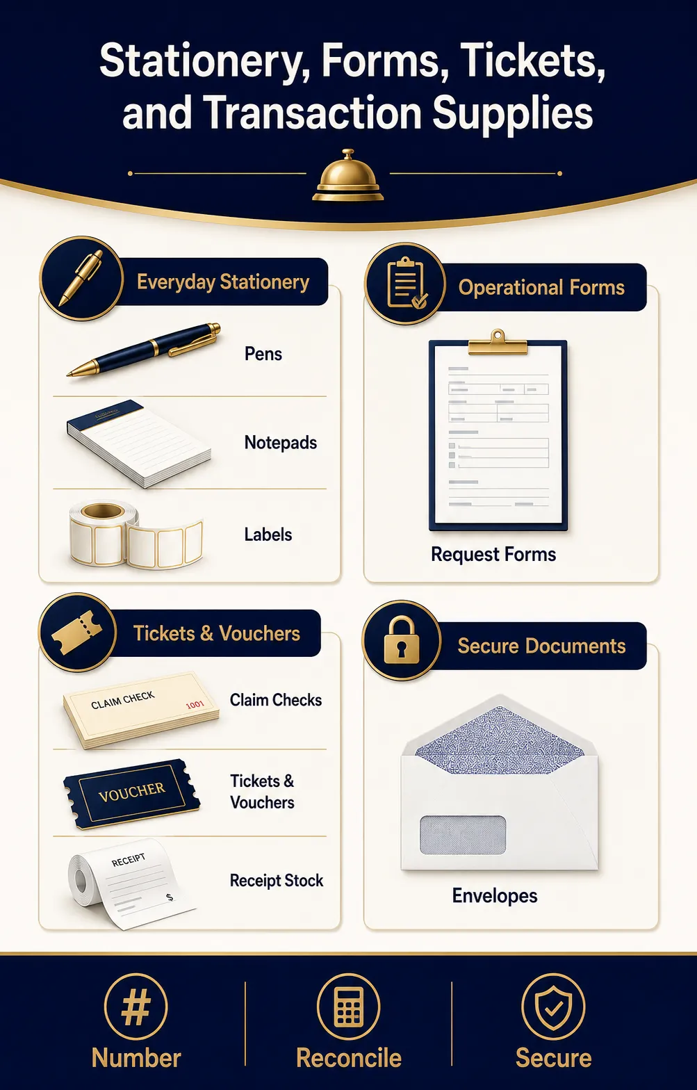 Stationery, Forms, Tickets, Vouchers, and Transaction Supplies
