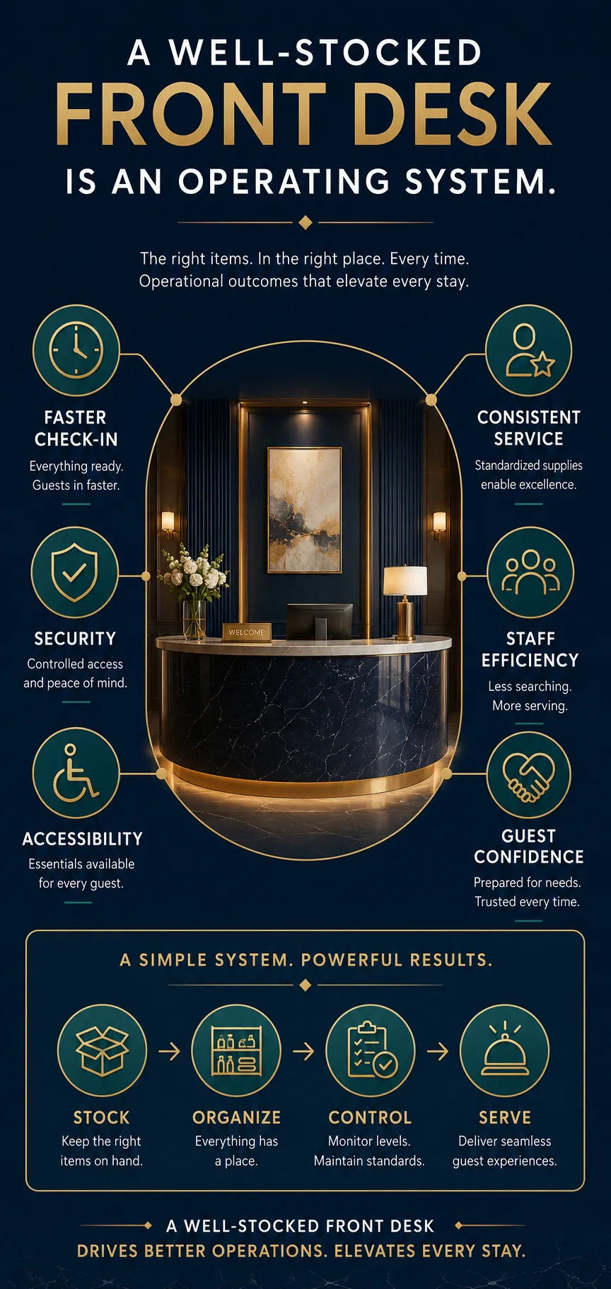 A Well-Stocked Front Desk Is an Operating System, Not Just a Supply Cabinet