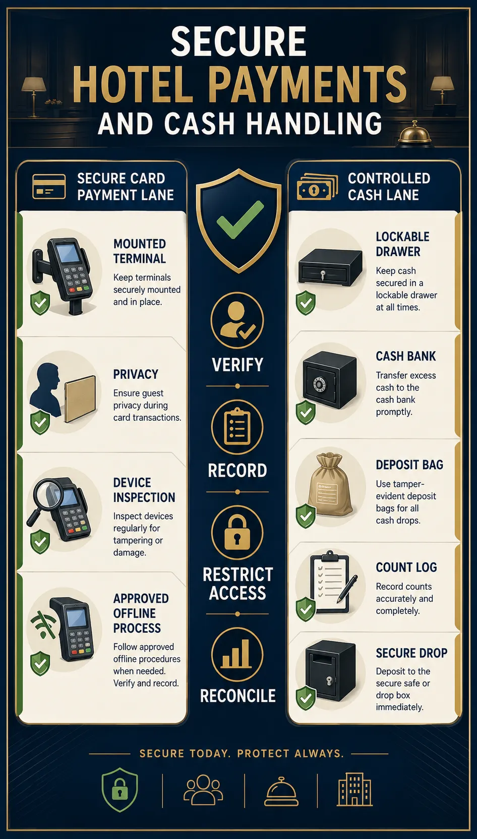Payment Terminals, Cash-Handling Tools, and Transaction Security