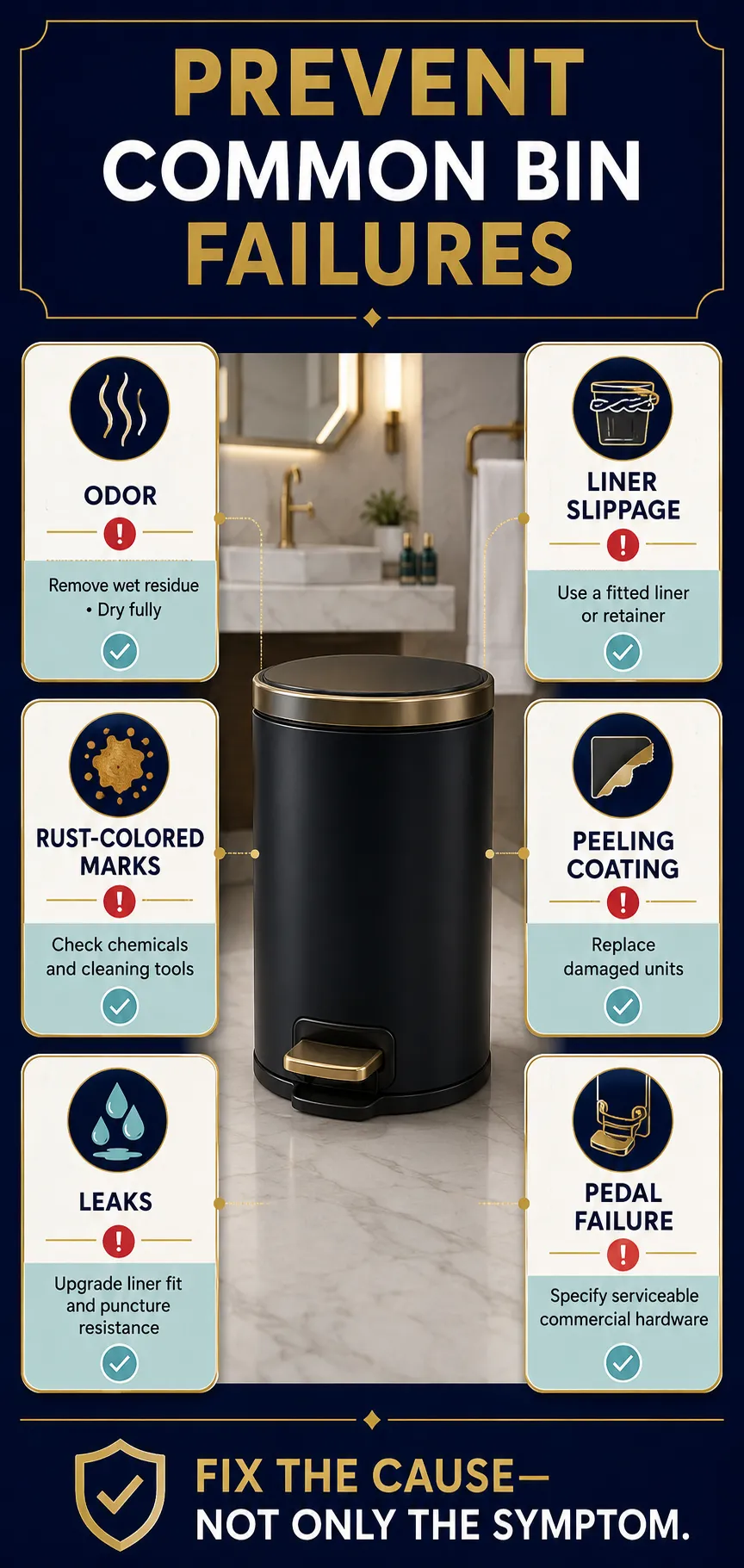 Prevent Odors, Stains, Rust, Leaks, and Premature Wear