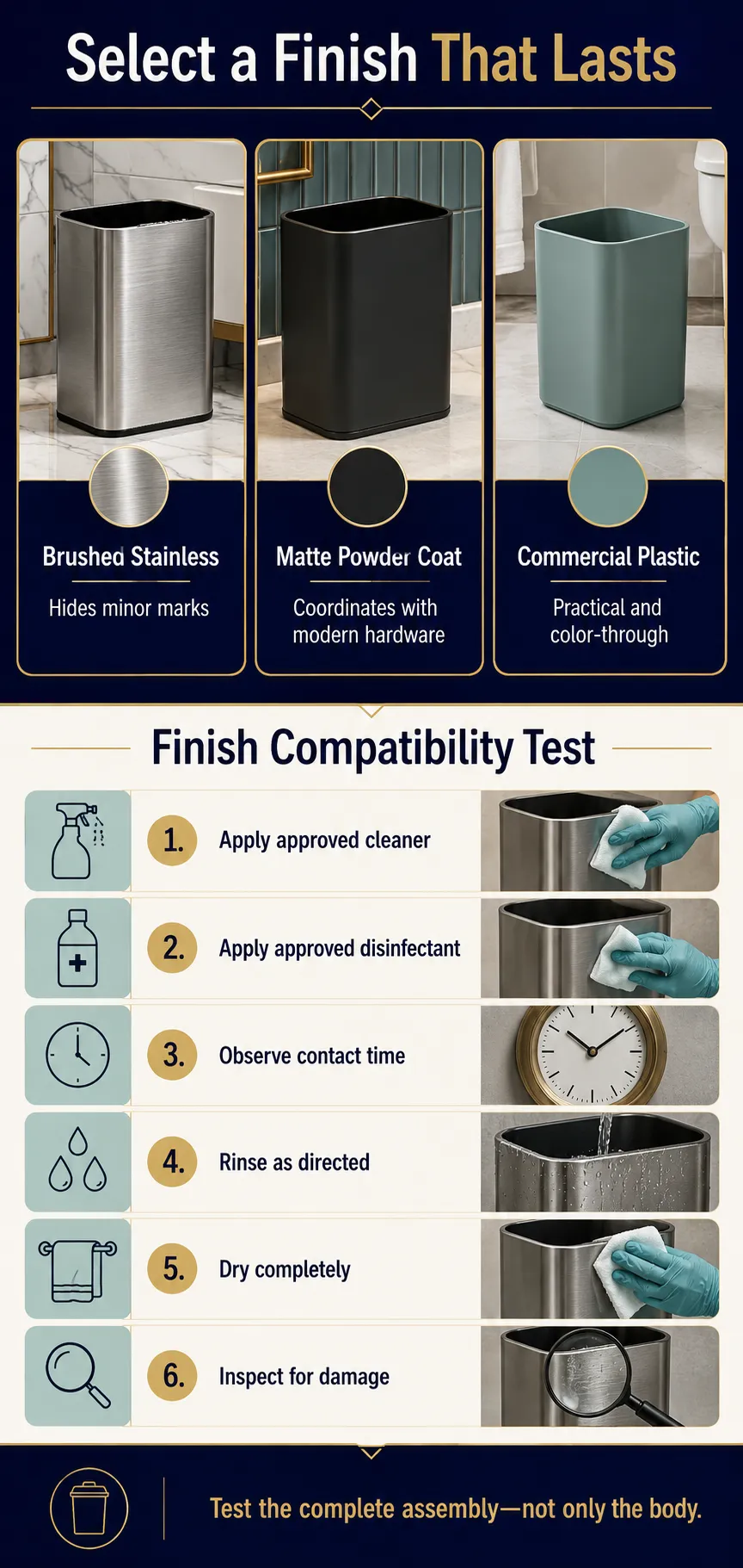 Select the Right Finish for Moisture, Corrosion, and Hotel Décor