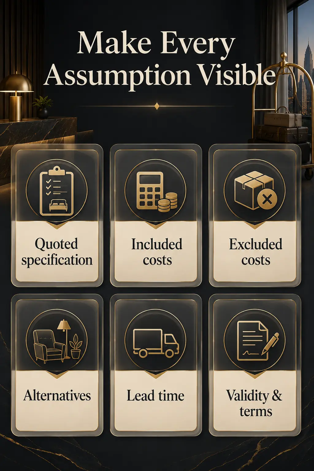 Require a Complete, Assumption-Visible Quote Require a Complete, Assumption-Visible Quote