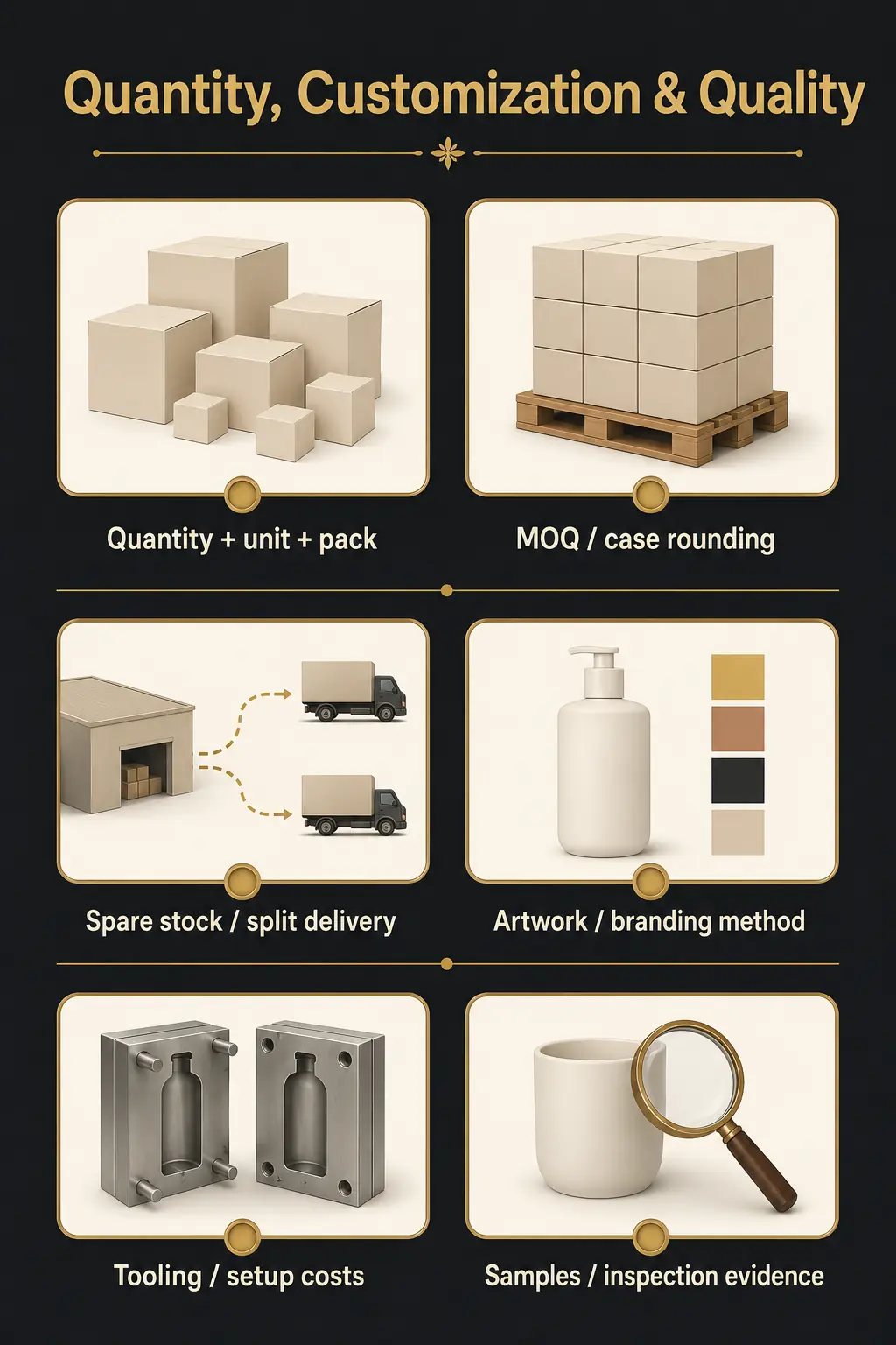 State Quantities, Packaging, Customization, and Quality Controls State Quantities, Packaging, Customization, and Quality Controls