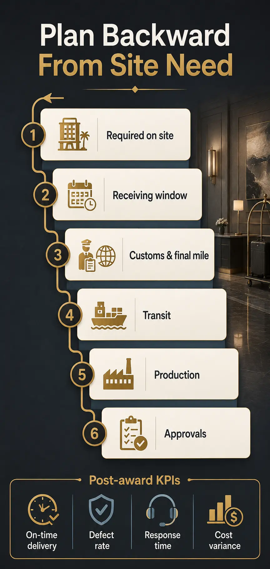 Plan Logistics, Receiving, and Post-Award Performance