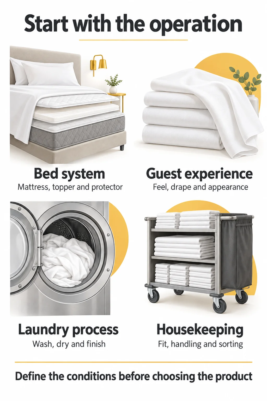 Define the Bed and Laundry Operating Requirements