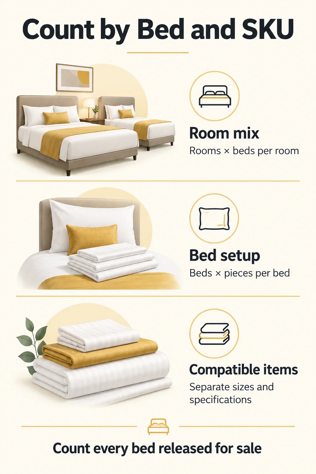 Build the Opening Baseline by Bed Type and Item Build the Opening Baseline by Bed Type and Item