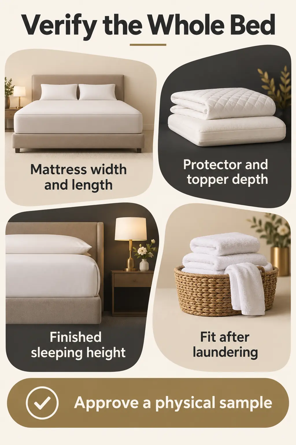 Confirm Bed Dimensions and Linen Fit After Laundering