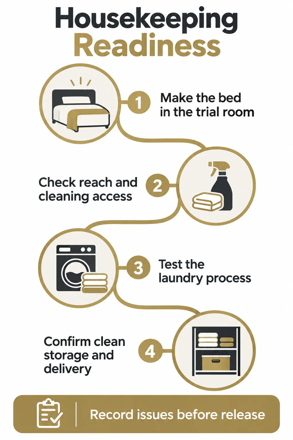 Test Housekeeping Access and Complete the Readiness Checklist